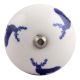Blue Standing Rein Deer Pattern Ceramic Wine Stopper